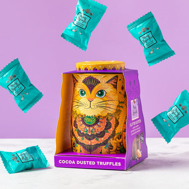 Monty Bojangles Savanna Gold Flutter Scotch Truffles Cat Tin